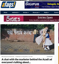 A chat with the marketer behind the Azadi ad everyone’s talking about…